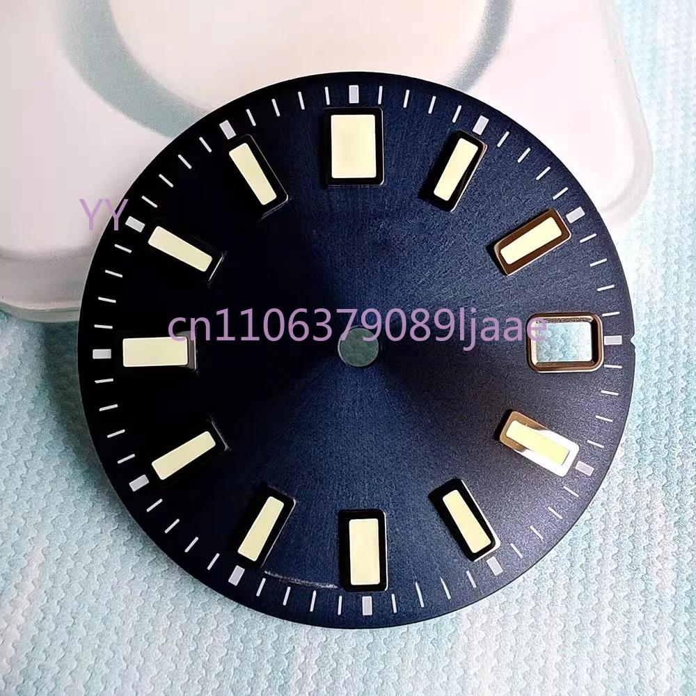 

Высококачественный модифицированный циферблат 62MAS Sunburst Grey — для механизма NH35, японский зеленый люм C3, настоящий циферблат