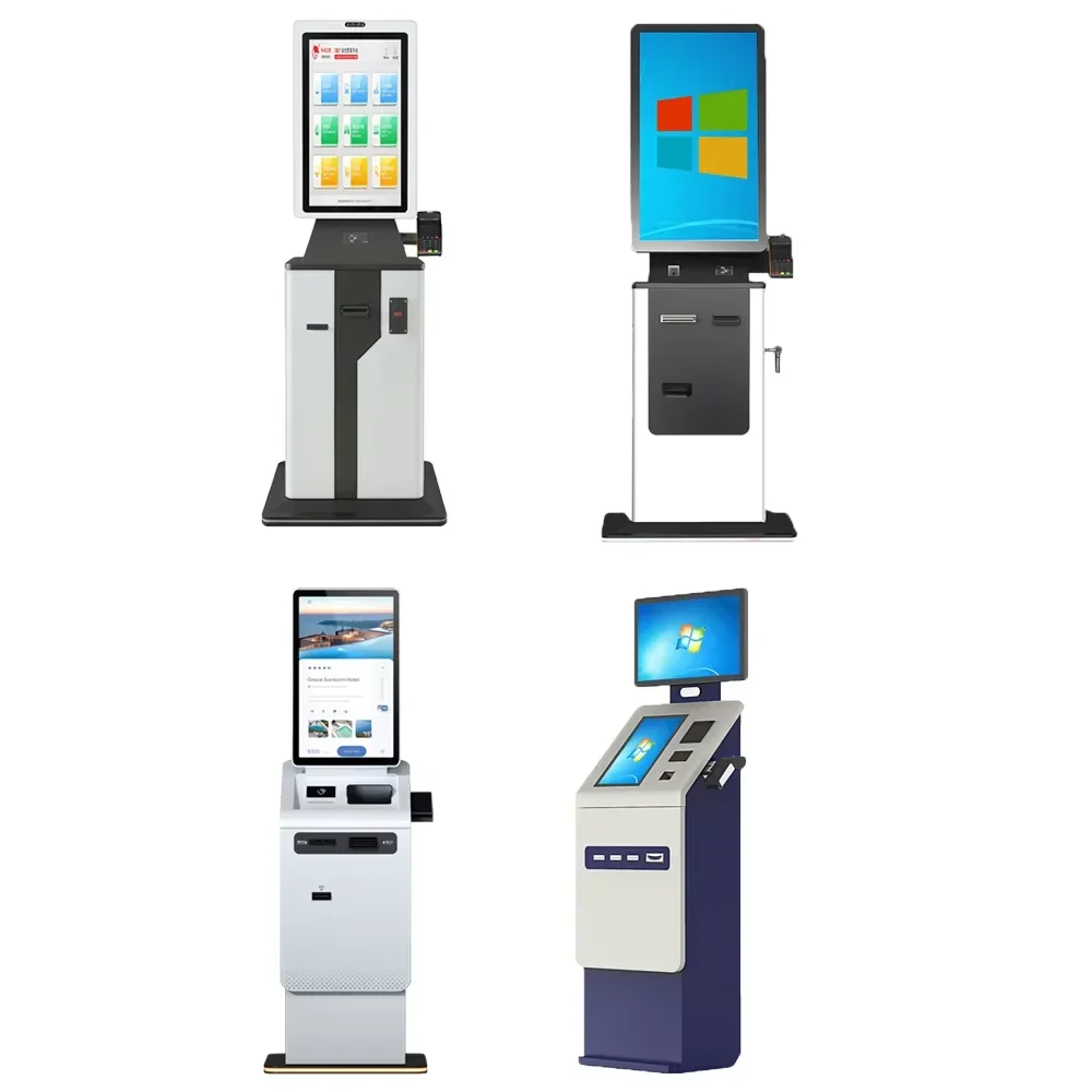 32 ''ATM الخدمة الذاتية كشك اللوبي الدفع الذاتي وقوف السيارات طابعة التذاكر آلة موزع كشك الحكومة كشك الدفع الذاتي