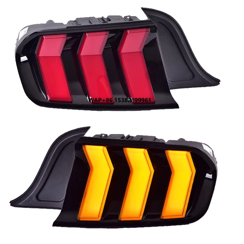 

YU GUANG for Ford Mustang 2015-2023 LED Tail Light Assembly Clear Lens DRL Taillamp Rear Lamp Signal Car Accessories