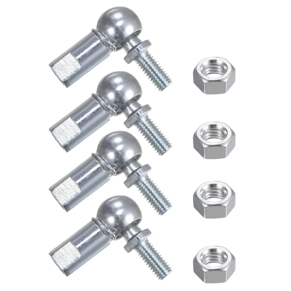 4Pcs CS10 Right Angle Rod End Ball Joint, M6x1.0 Right Hand Thread A3 Carbon Steel Self-Lubricating Rod End Bearing