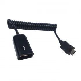 

Black USB 2.0 Female To Micro USB Male Stretch OTG Host CABLE
