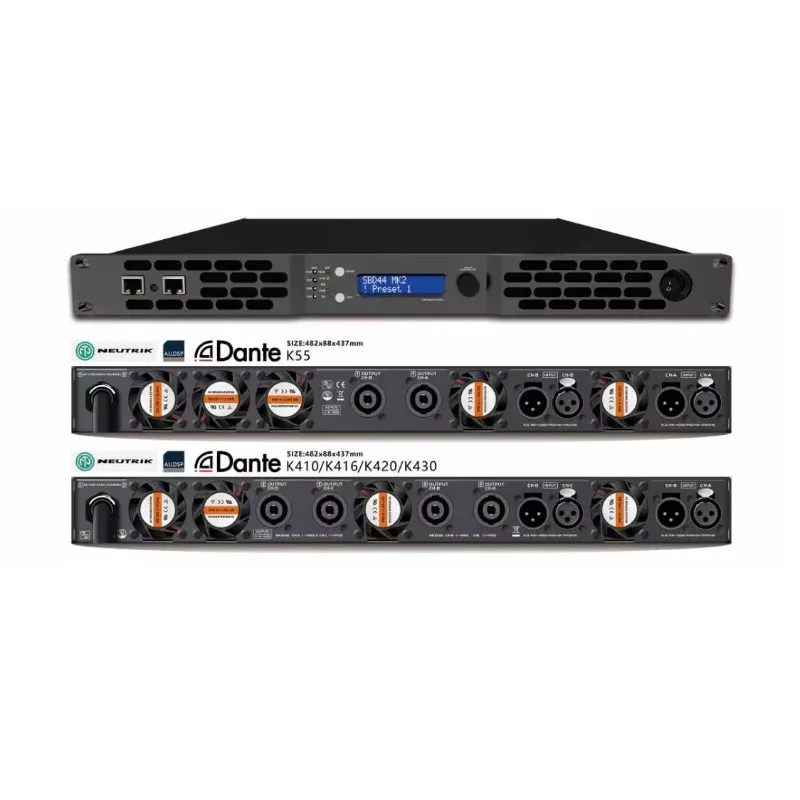 

2000W*4 Power Amplifier Professional Audio 1u Dsp Digital Pa Amplifier for Concert St le 2ohm Germany Dsp
