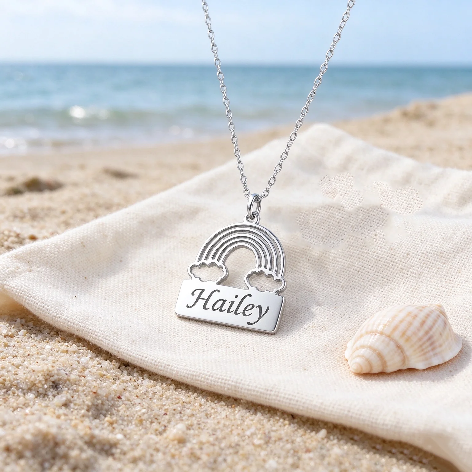 Custom Rainbow Necklace Personalized Bar Name Choker Bespoke Engraved Nameplate Necklaces For Women Men Stainless Steel Jewelry