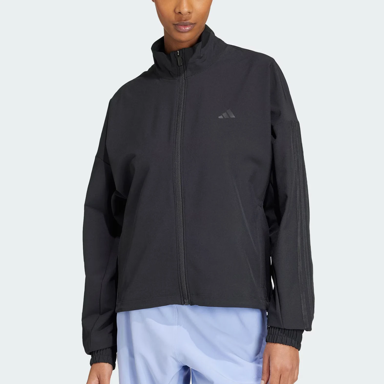 Adidas chaqueta transpirable de entrenamiento tejida con cuello levantado para hombre genuina IW8167