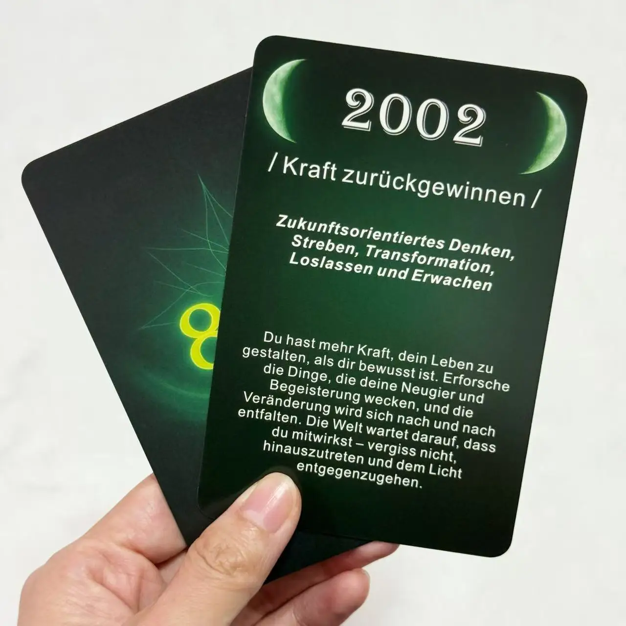 سطح أوراكل الألماني، 48 بطاقة موضوعية للانعكاس الذاتي والتشجيع والعرافة، 12 × 8 سم، بطاقات القلقاس #3