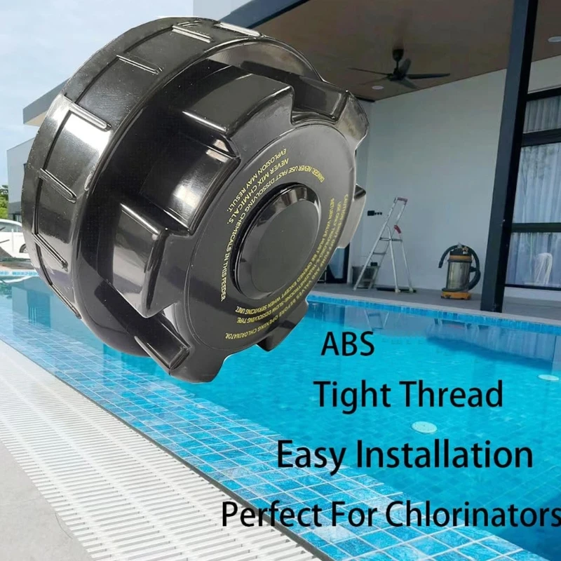 

Leakproof Swimming Pool Chlorinator Lid with Reinforced O Rings for CLX100, CLX200 Chlorinator Feeder Easy Installation