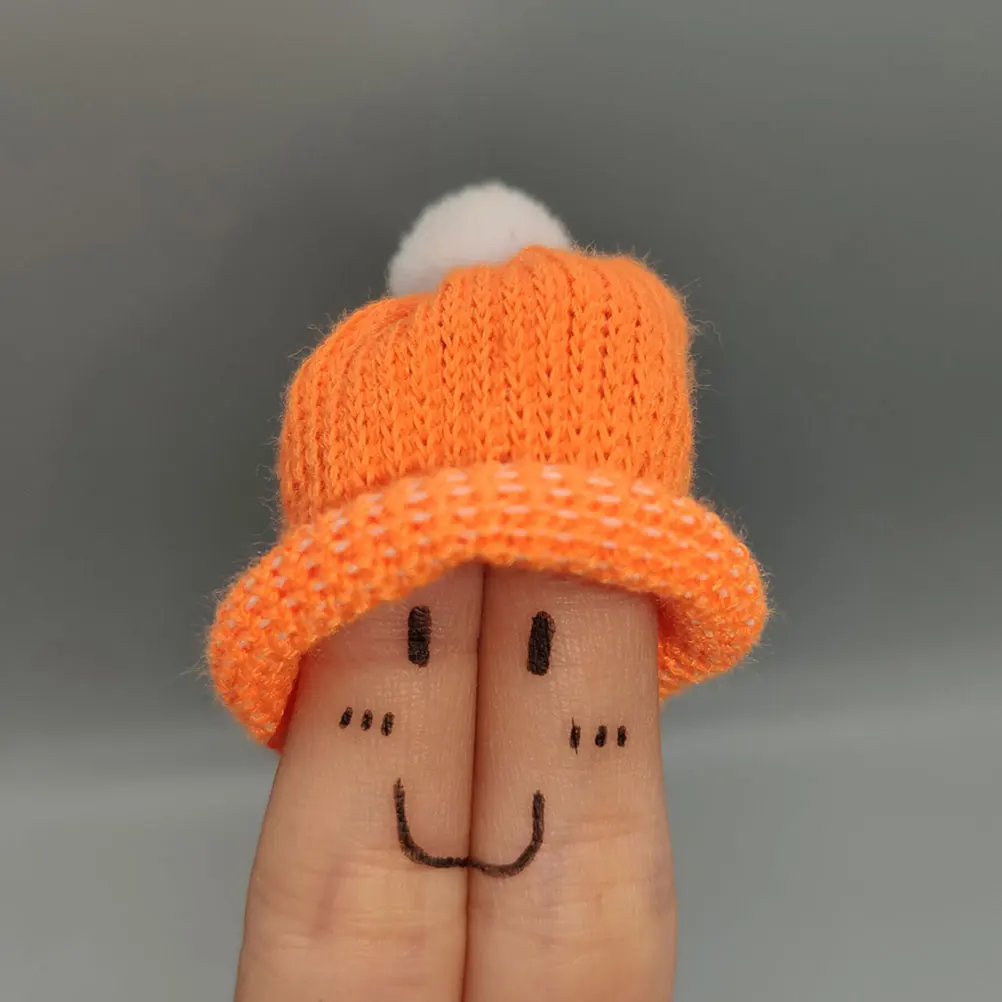 

12 Pcs Christmas Hat Decorative Mini Knit Tree Decorate Decorations Wool Tiny Hats for Crafts