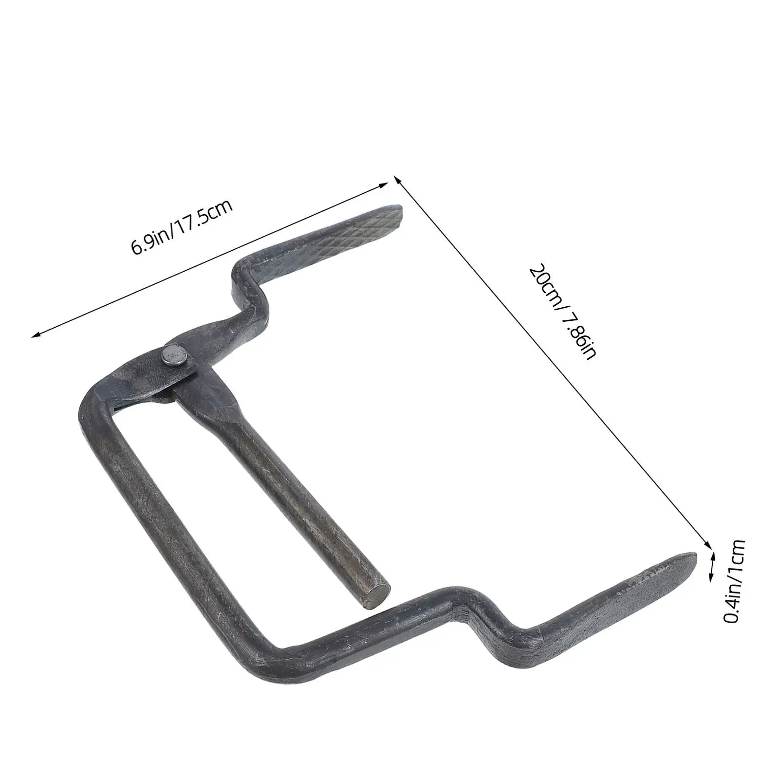 Adjustable Brick Tong Lifting Tool Heavy Duty Iron Clamp Ergonomic Masonry Brick Block Carrier Secure Grip Construction Paving