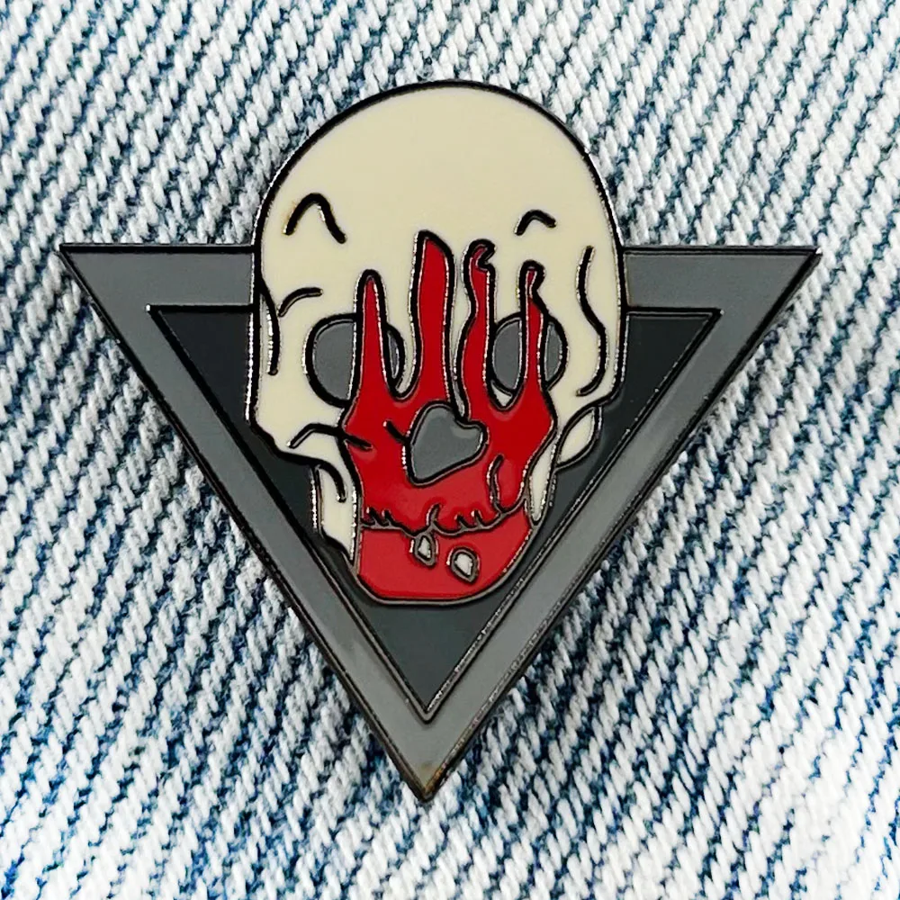 بلدور بوابة عبادة الرمز المطلق المينا دبوس العوالم المنسية شارة الجمجمة بروش ألعاب آر بي جي هدية #1