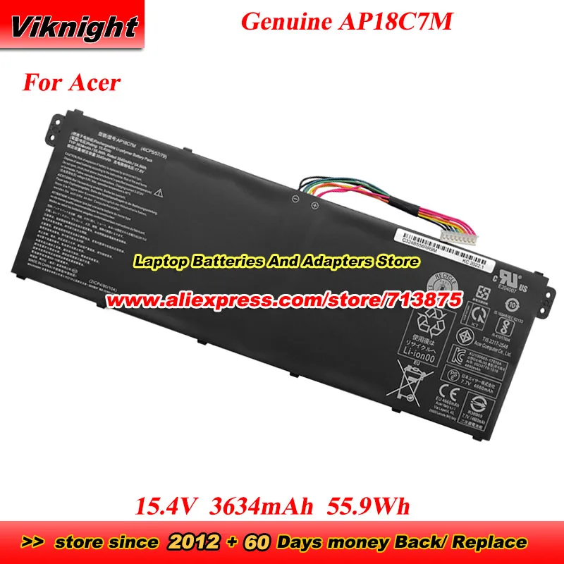 

Genuine AP18C7M Battery AP18C7K for Acer Spin 5 SP513-54N SP513-55N TravelMate Spin P4 P414RN-51 Swift 5 SF514-54GT SF514-55GT