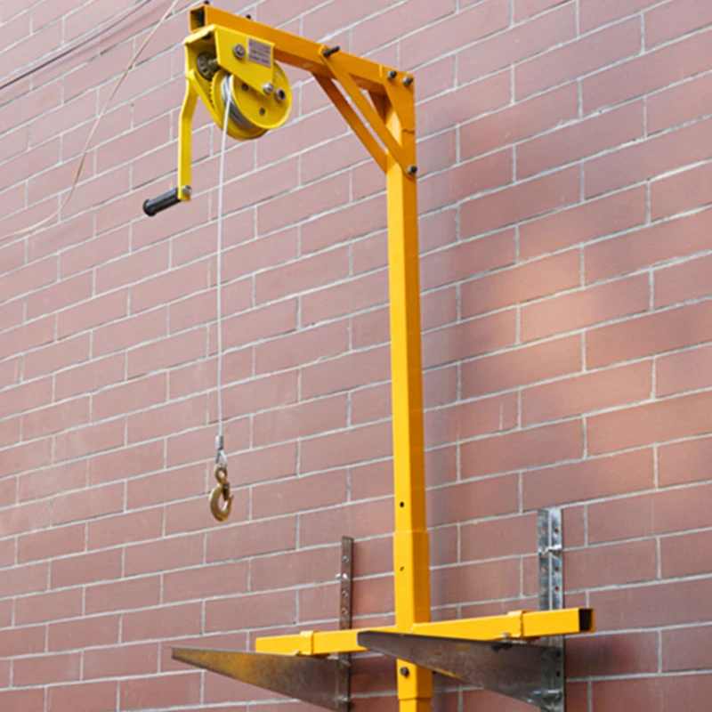 Hoisting tool for outdoor air conditioner hoisting crane hand winch self-locking installation air conditioning bracket