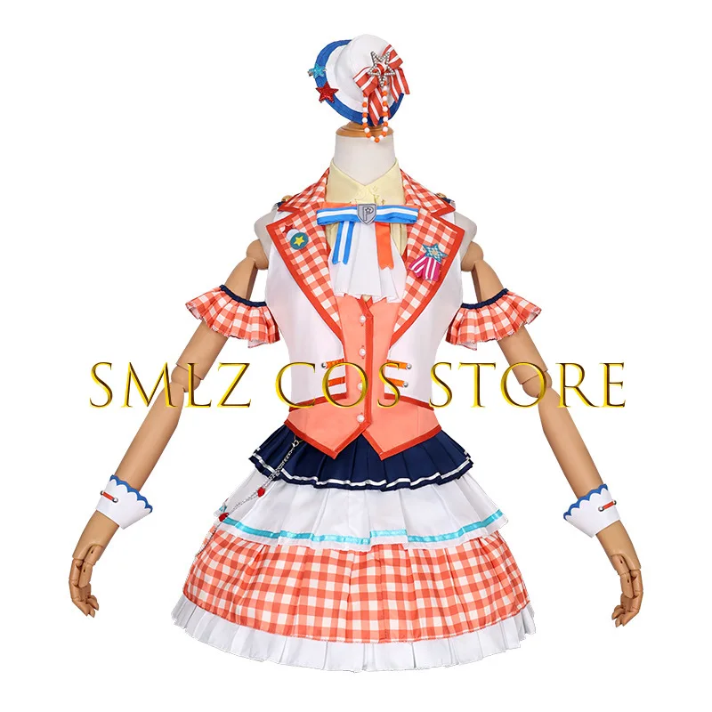 Toyama Kasumi Cosplay Anime BanG Dream! Costume Woman Stage Singing Play Uniform Skirt Prop Wig Set Party Outfit