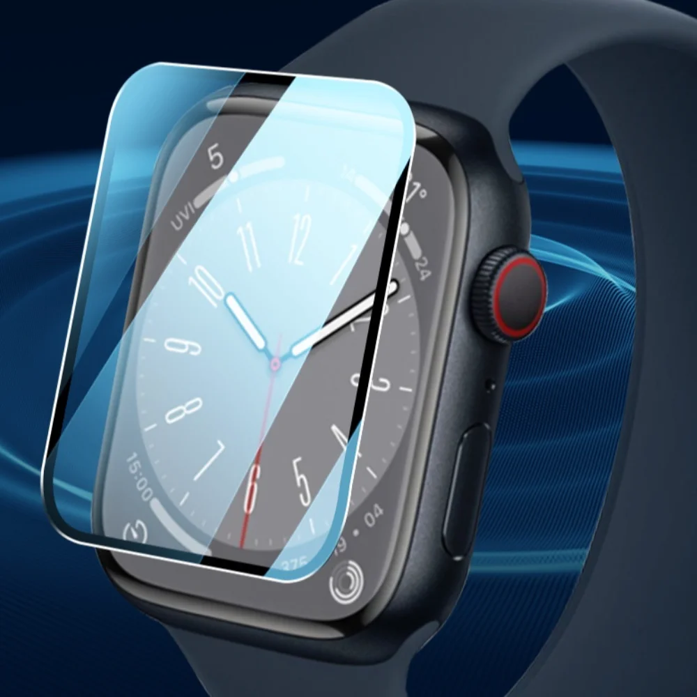 Keramik-Displayschutzfolie, 38/40/41/42/44/45/49 mm, sturzsicherer Displayschutz für Apple Watch 1, 2, 3, 4, 5, 6, 7, 8SE, S7, S8, S9, Ultra2