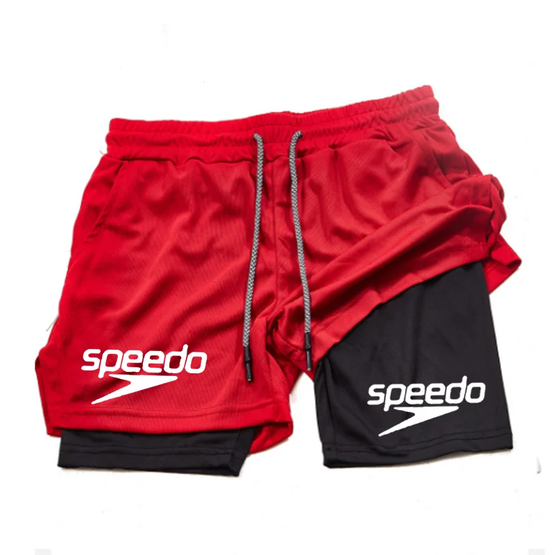 Speedo Summer New Sports Surfing Shorts Men's Outdoor Running Quick Drying Shorts Fitness Shorts Gym Training Shorts