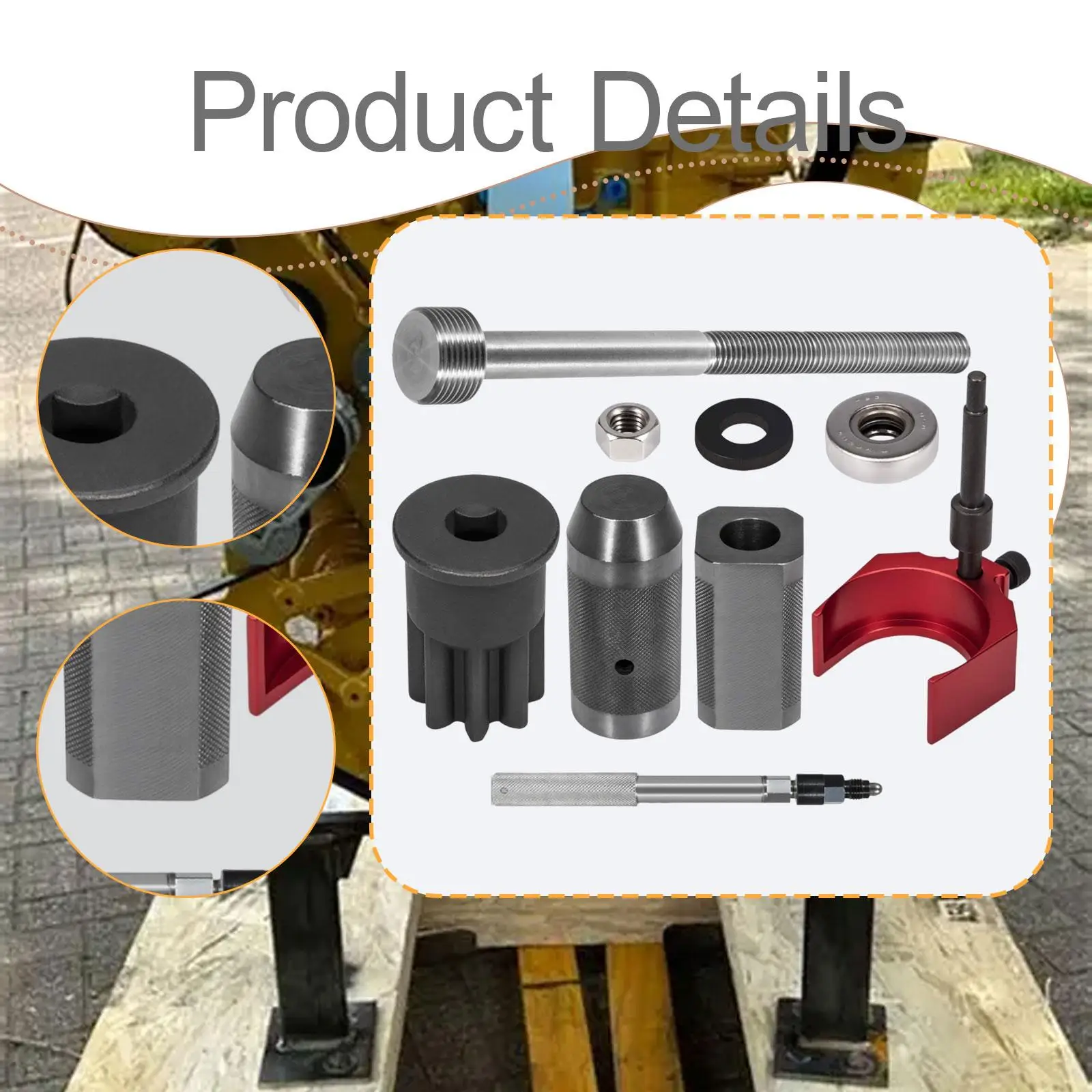 9x/Set كم كأس مزيل تركيب المحرك أداة إزالة الصواميل ل 3406E ، C-15 ، C-16 اكسسوارات السيارات #5