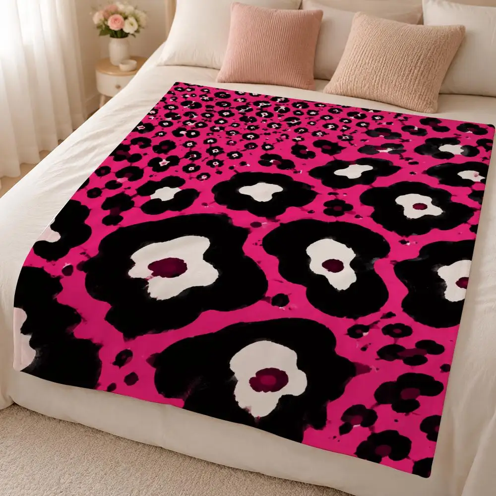 Wild Color Leopard Camo Animal Print Collection Throw 320g Soft Flannel Fleece Throw Blanket Cover Sofa Bed Dorm Nap Gift