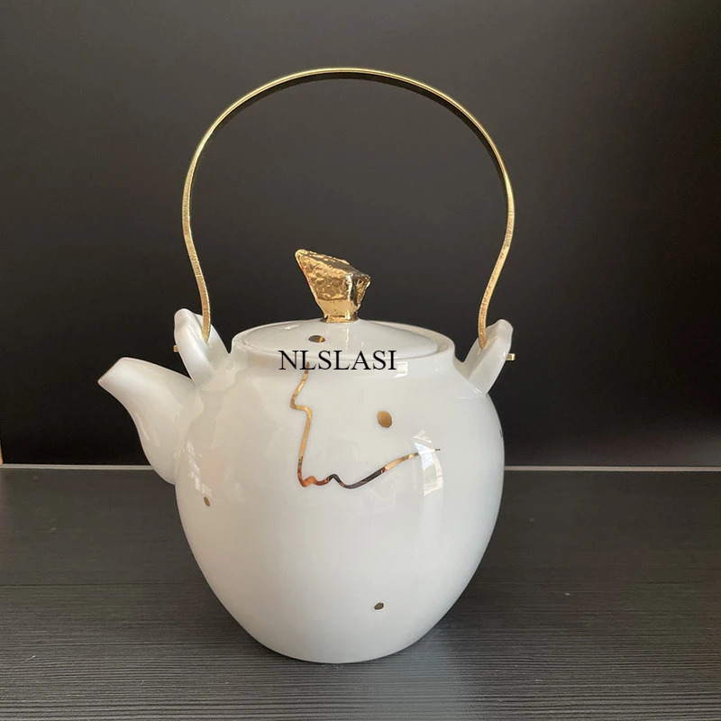 1 قطعة براد شاي سيراميك المنزلية فنجان شاي الكونغ فو النمط الصيني Pu Erh طقم شاي كوب رئيسي من السيراميك غرفة المعيشة لوازم سطح المكتب