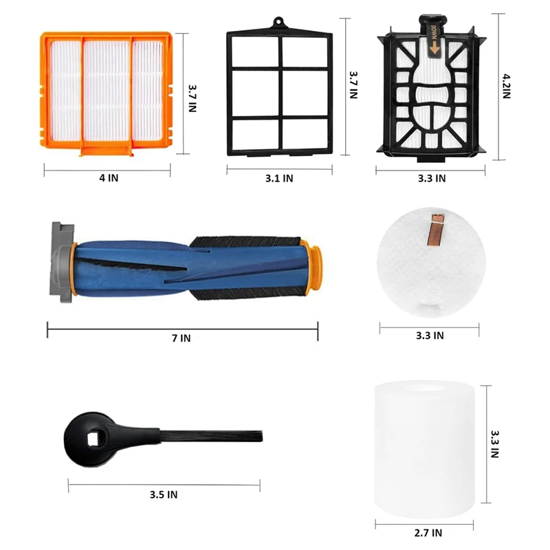 Accessories Kit For Shark AI Robot AV2501S AV2501AE RV2502AE RV2520AOUS AV2510AOUS AV2511AE RV2610WA RV2610WD Kit