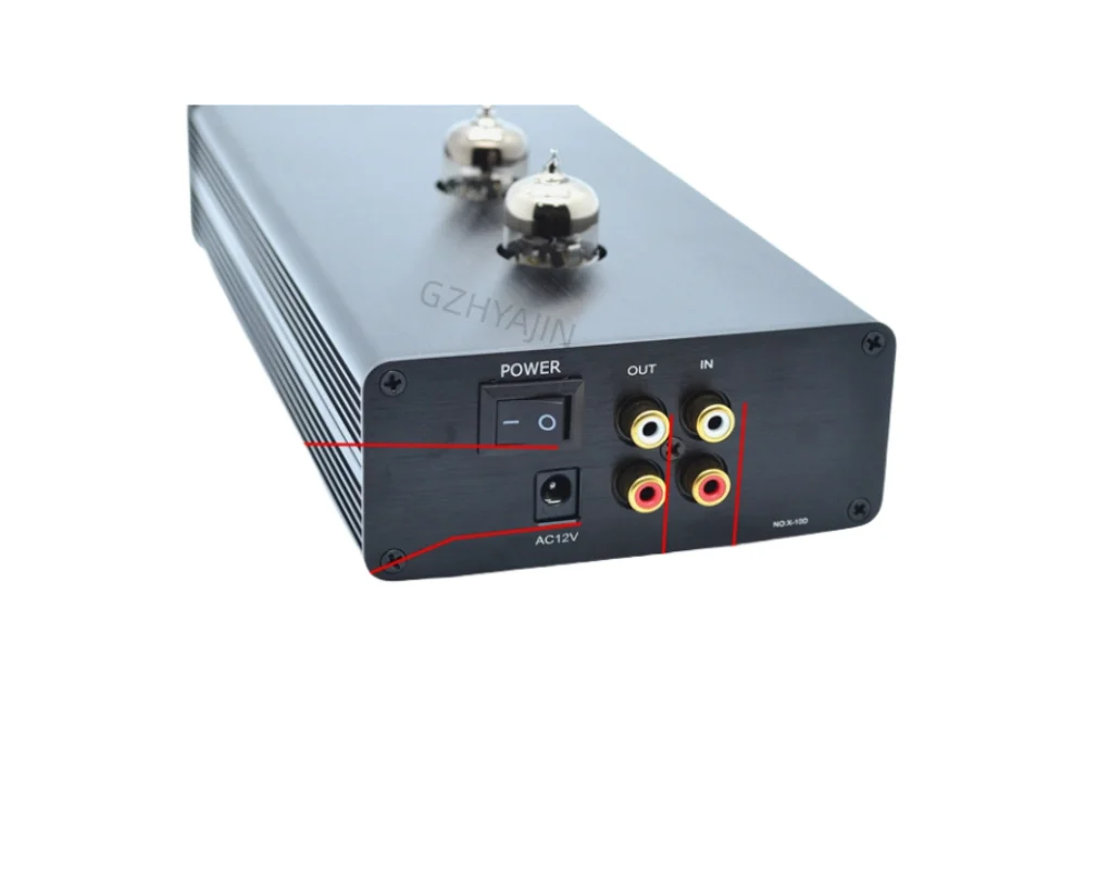 Refere al circuito original de fax musical X-10D, amortiguador de vejiga HiFi a nivel de fiebre, preamplificador de tubo, SNR: 95DB, aumento: 1:1