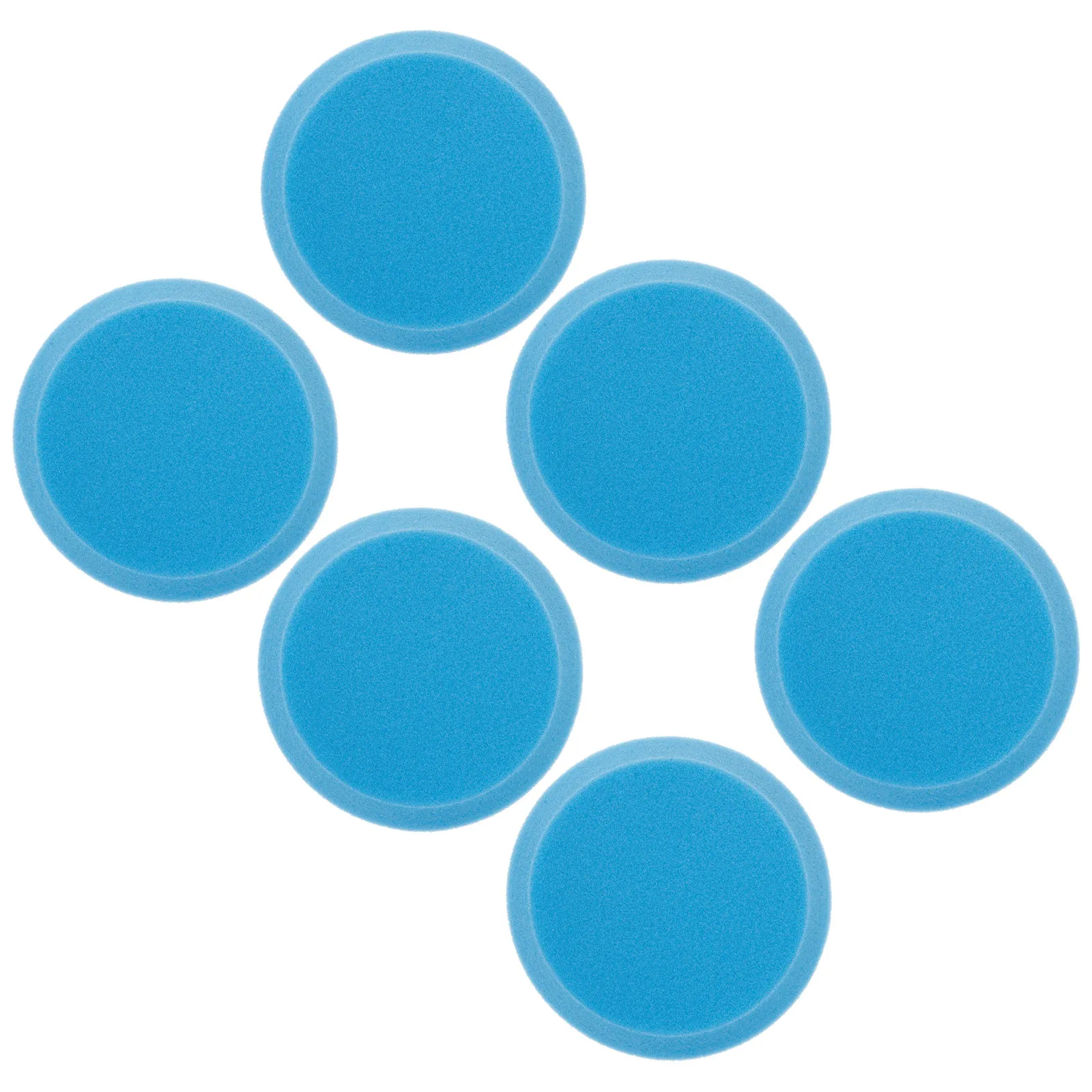 

6Pcs Bowling Sponge Buffing Pads Blue Waxing Polishing Pads Deep Cleaning Surface Scratch Repair Bowling Ball Polisher