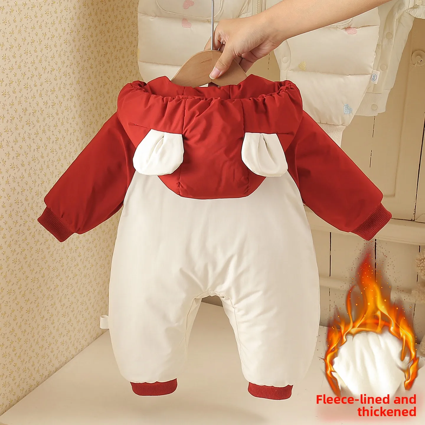 Abito Rer in cotone Thiened per neonati e ragazze Abiti invernali in uscita Abiti caldi per compleanno Abiti festivi di Capodanno