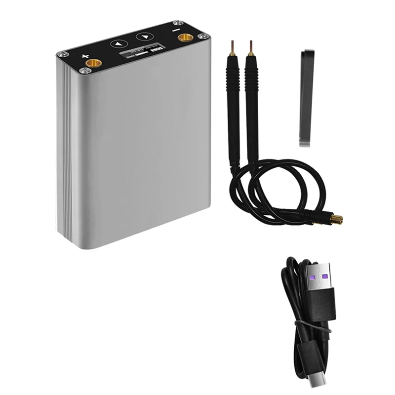 

ABLL-Spot Welder Регулируемый 30 передач OLED-экран 5000 мАч Lipo включает в себя для портативной точечной сварки Max 0,15 мм с никелевой полосой DH-30
