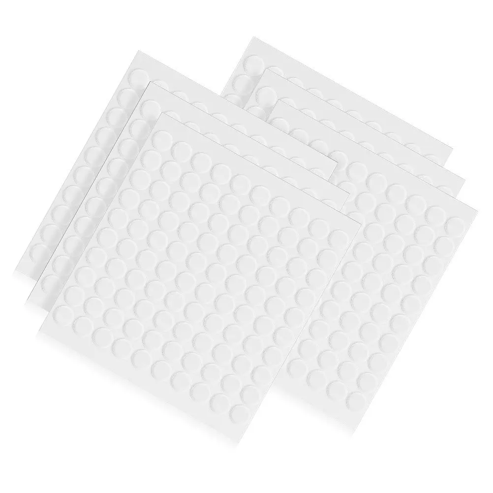 800 قطعة شريط لاصق مزدوج الجوانب من الأكريليك لألواح الرغوة العازلة للصوت ملصقات جدارية تثبيت تثبيت قابل للإزالة واضح متعدد