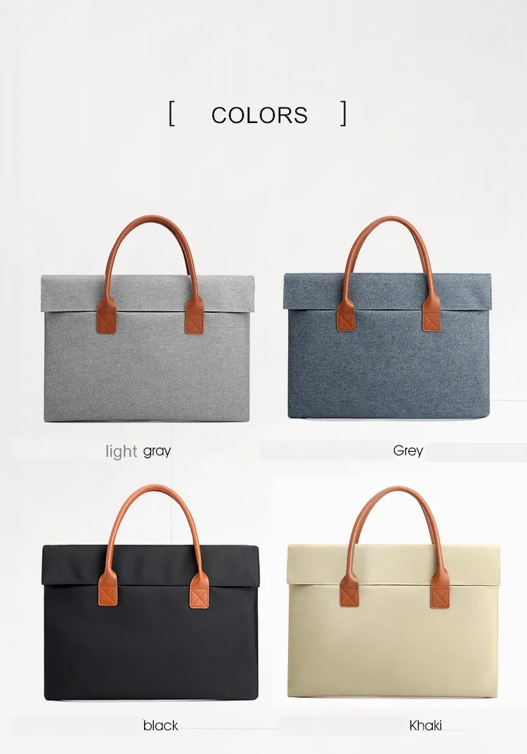 Business Fashion Briefcase Women PU Handbag Portable Document Bag Light Large Capacity A4 Print Pattern LOGO
