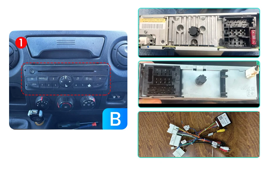 AWESAFE 10-Zoll-Android-Radio für Renault Master 3 III Nissan NV400 Opel Movano 2010-2021, kabelloses CarPlay & Android Auto, GPS-Navigation, Multimedia, Unterstützung für Lenkradsteuerung, Subwoofer, Verstärker, Rückfahrkamera, mit CAN-BUS, EU Plug-and-Play, DAB+ Digitalradio – Detail 2