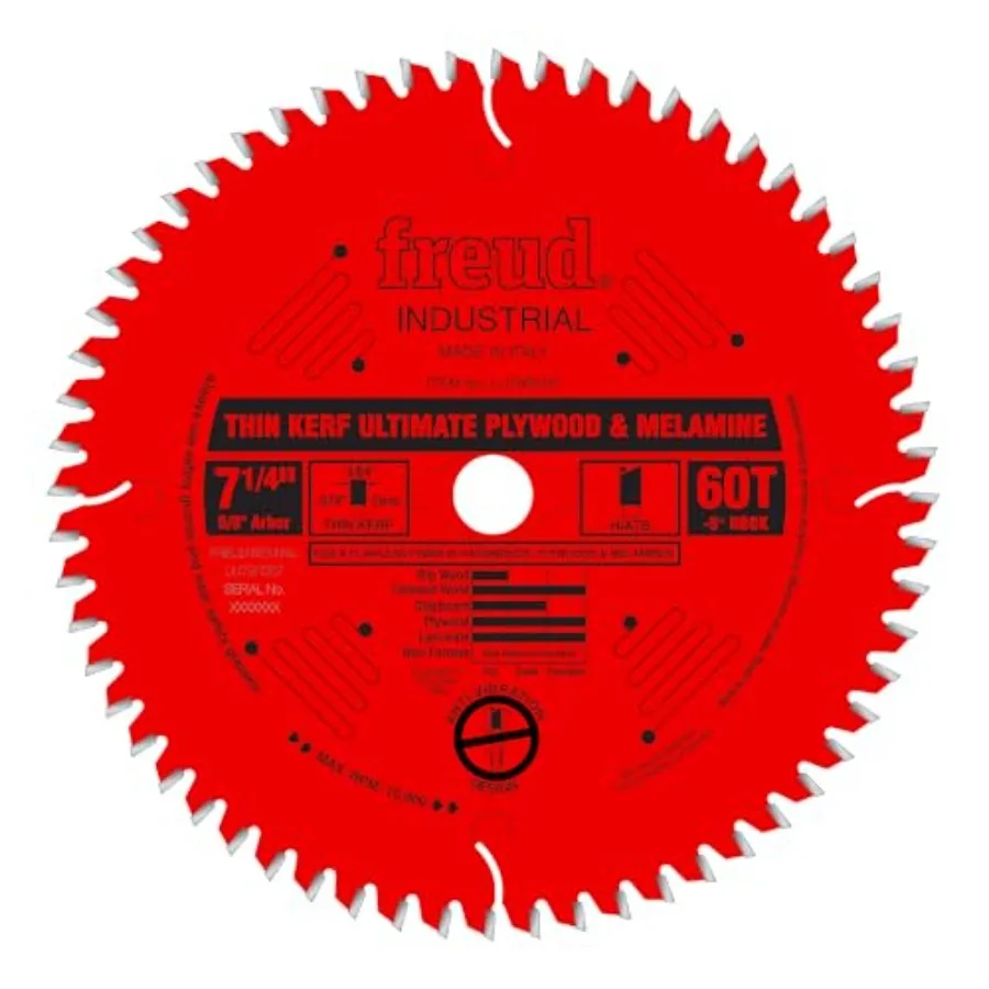 

LU79R007: 7-1/4" Thin Kerf Ultimate Plywood and Melamine Blade