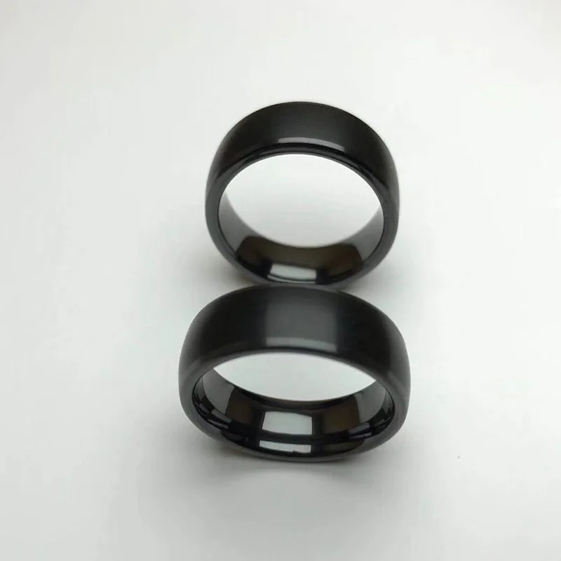 RFID Black Ceramics Smart Finger Rewrite Ring 125Khz T5577 Clone Changeable Tag