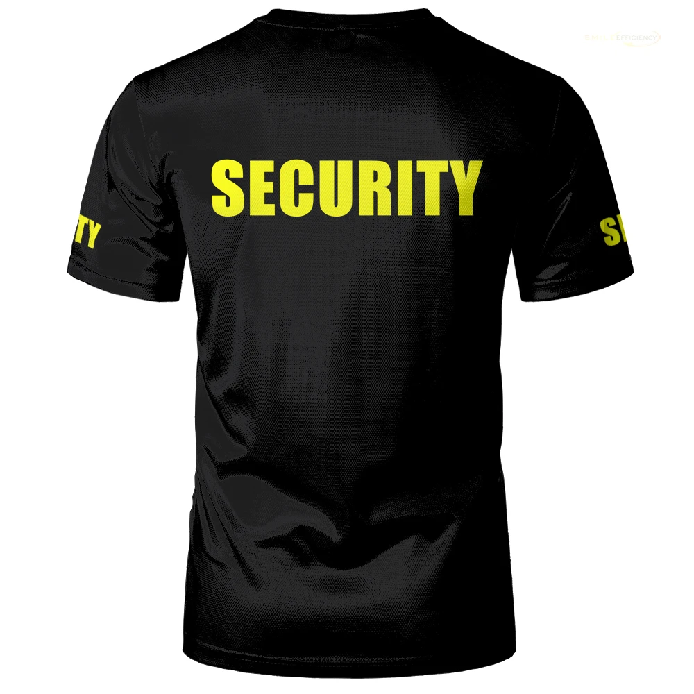 Security Uniform, Classic Security Bodyguard Professional Work Clothes, Light Breathable T-shirt, Procurement, Oversized Tops