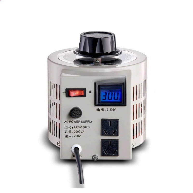 

A new generation of 3KVA digital voltage regulator 0-300V APS-1003D