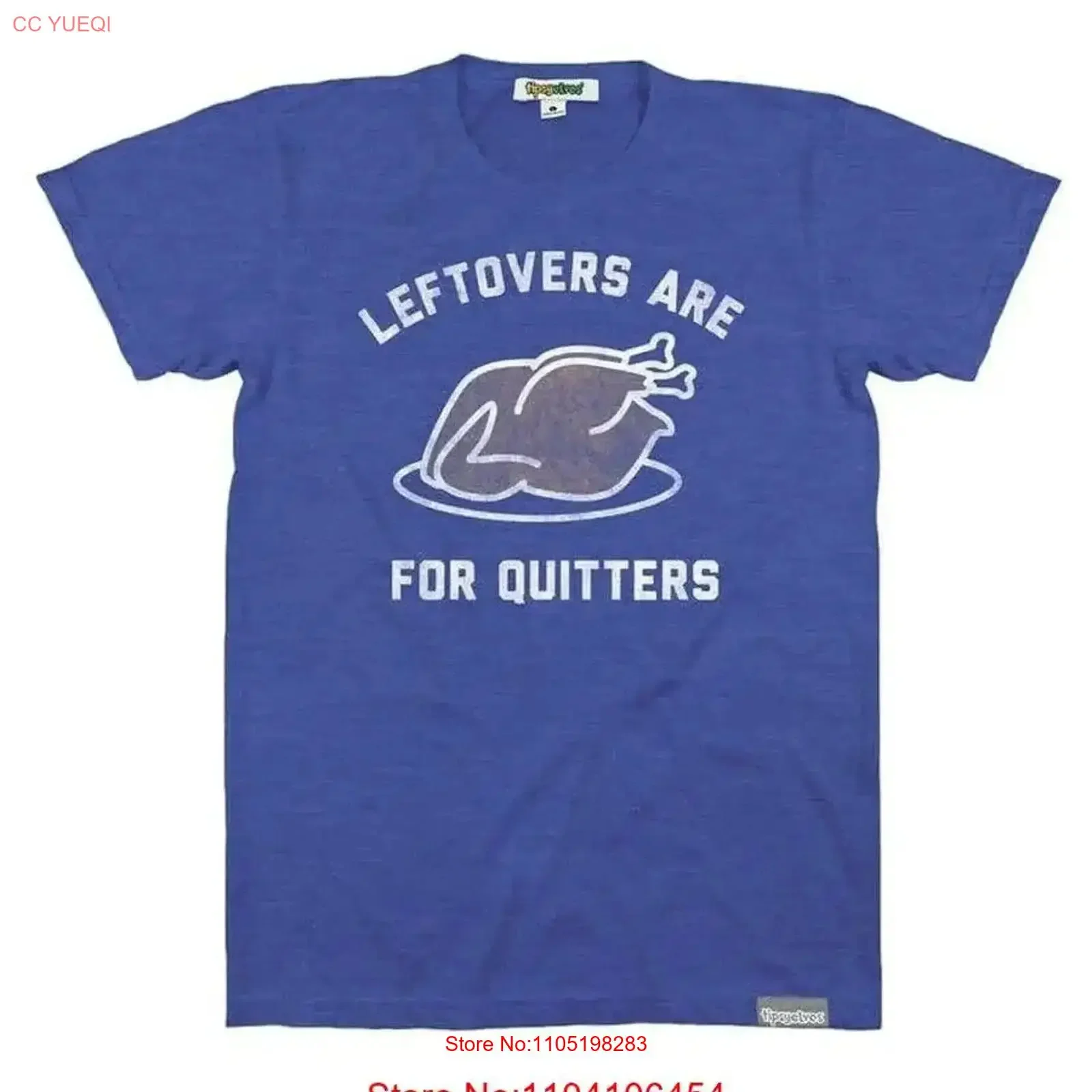 

TIPSY ELVES LEFTOVERS ARE FOR QUITTERS TEE Men's Size Large THANKSGIVING vintage Washed Versatile designer clothes graphic