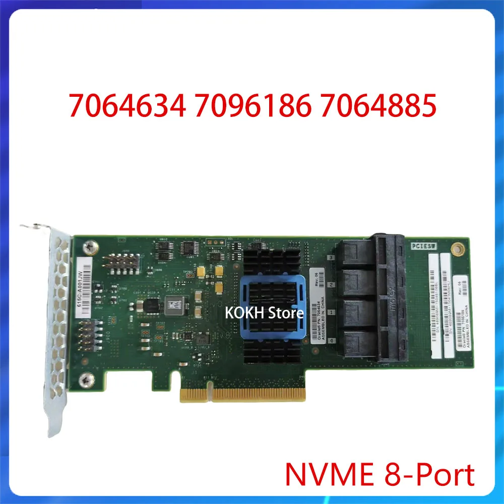 

Controller Card 7064885 7096186 7064634 Extended 8-Port PCIe Switch Card NVME 8-Port PCI 3.0 Express Switch Card Original