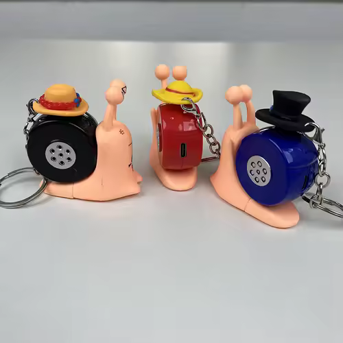 Anime One Piece Den Den Mushi Model Toys Cartoon Luffy Sabo Ace Snail Shaped Phone Can Sound Recording Toys for Children Gifts - Image 4