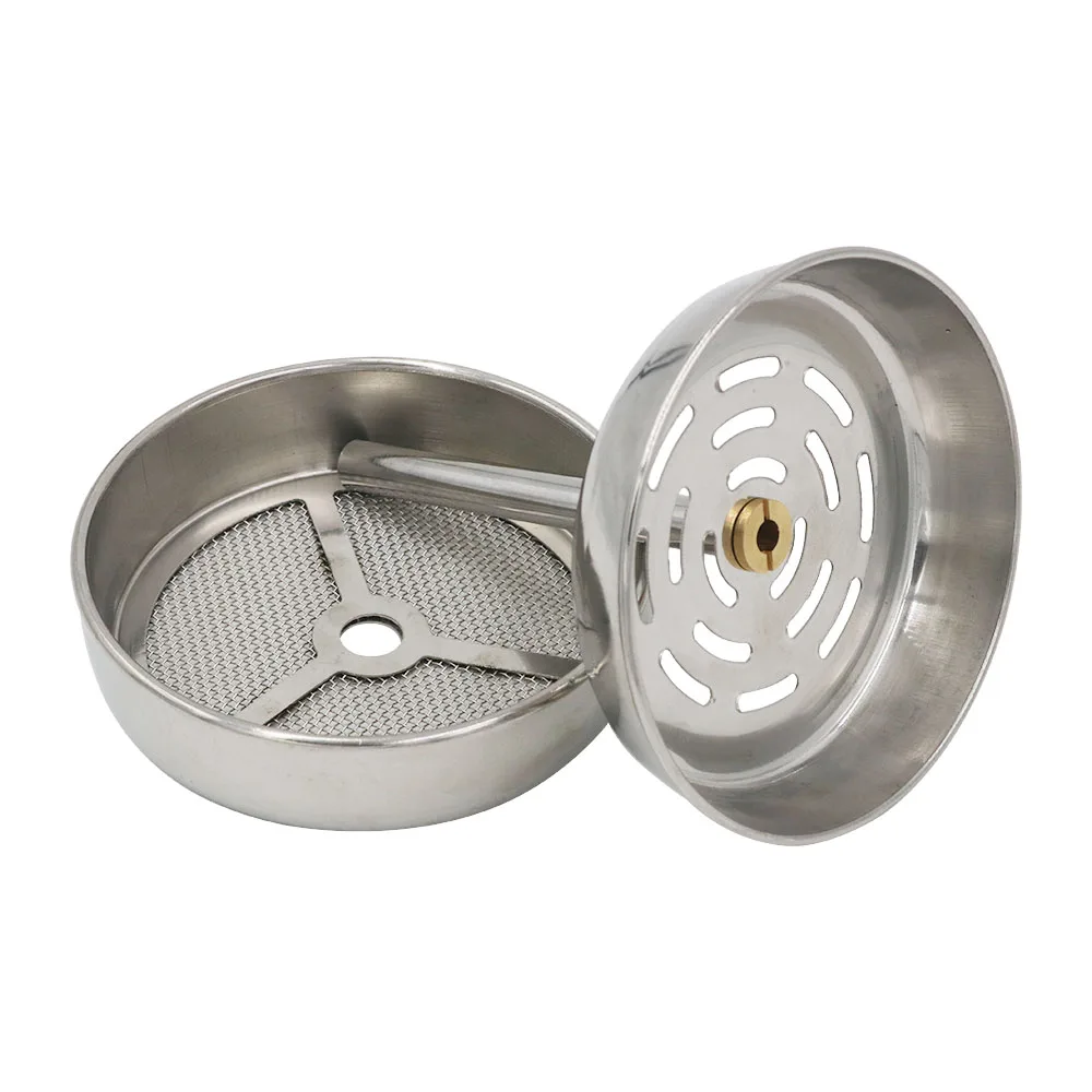 

SY 1pc Big Size Metal Charcoal Screens Holder For Shisha Hookahs Chicha Narguile DIY China Factory Wholesale Bowl Accessories