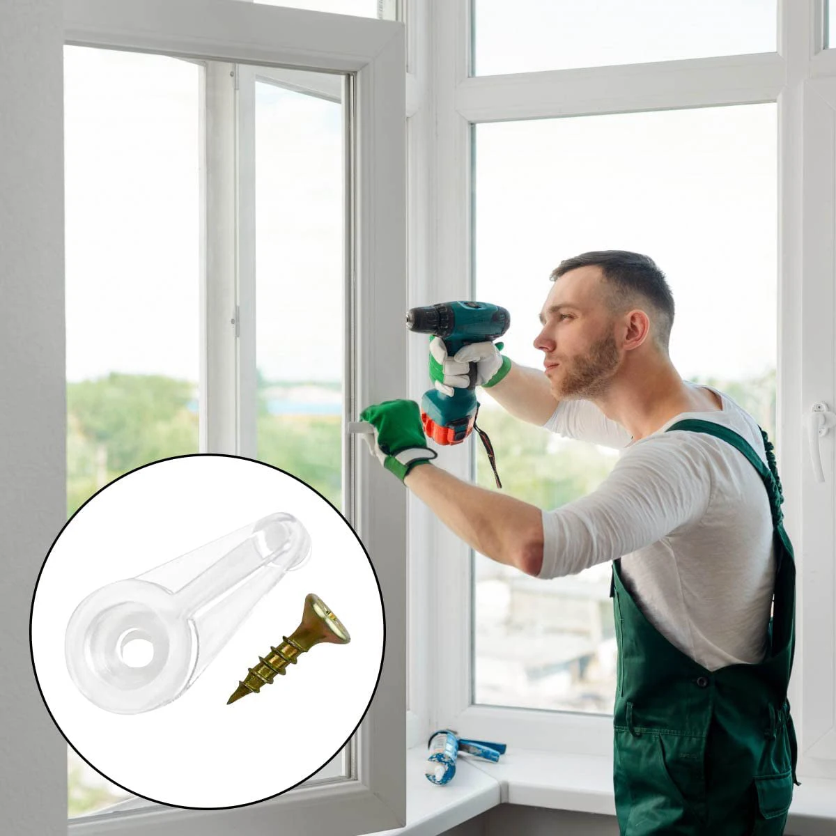 HOT 50 Pairs Glass Retainer Clips Kit Cabinet Glass Clips 4Mm Plastic Doors Clips with Screws for Fixing Glass Cabinet Doors
