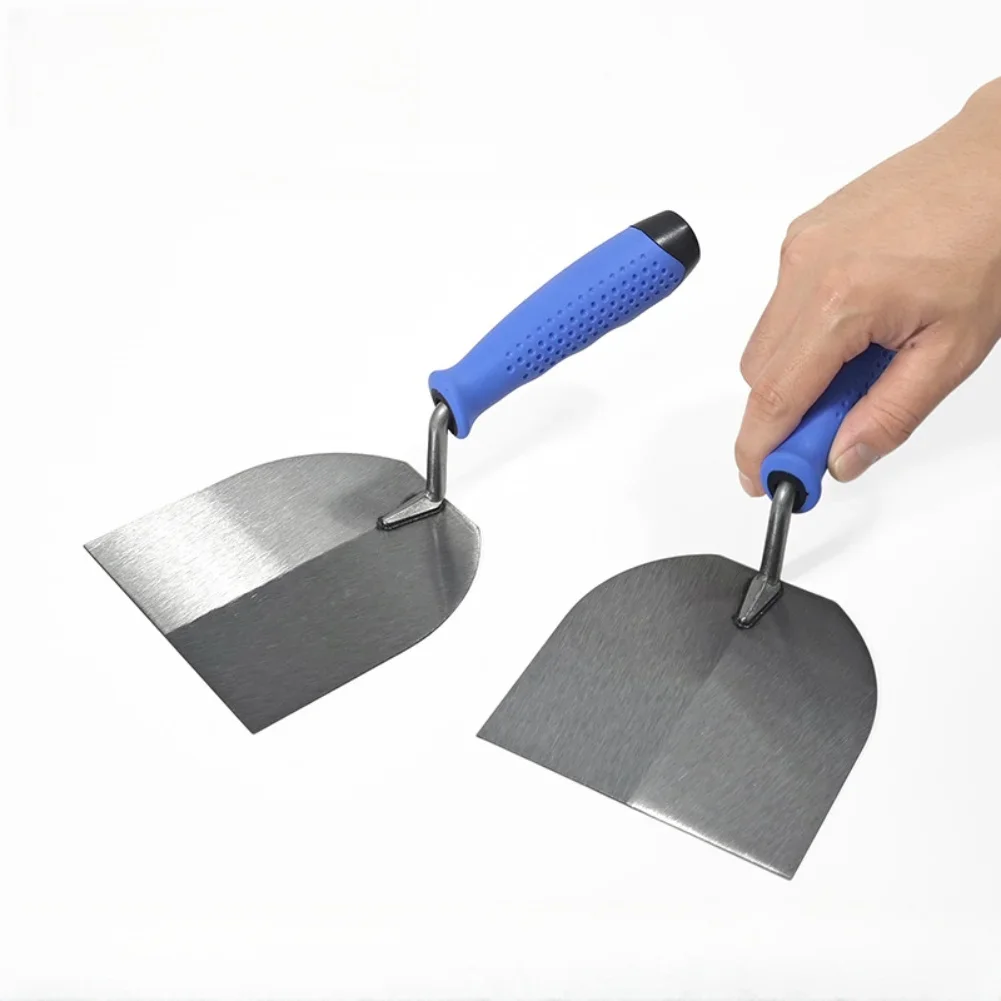 Stainless Steel Trowel With Dual-Color Non-Slip Handle For Plastering Scraping Drywall Plastering Construction Flooring Finishin