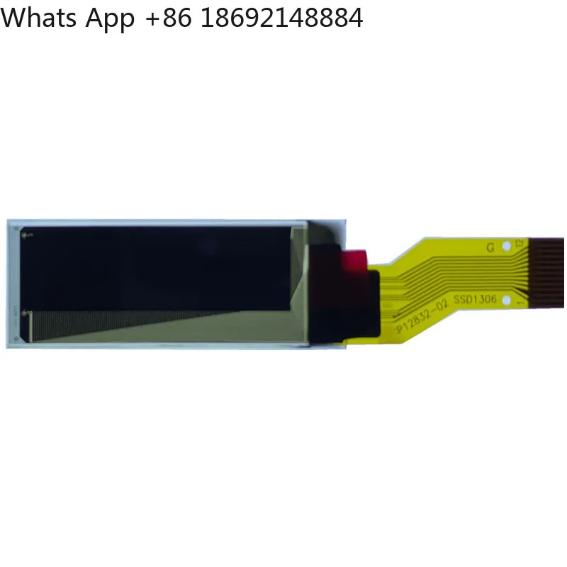 0.91 inch OLED 128X32 dot matrix SPI serial port 12PIN blue word 0.91 