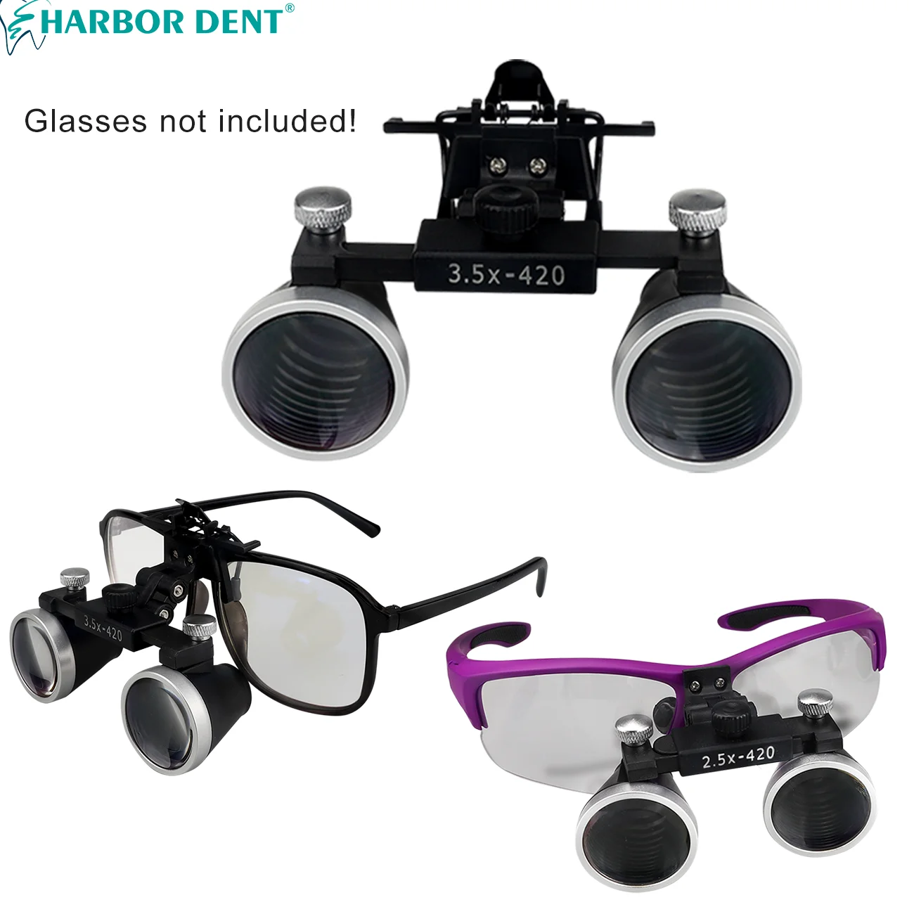 Dental Loupes 2.5X 3.5X Binoculars Magnifier with Glasses Clip For Surgery Medical Operation Dentist Magnifying Glasses