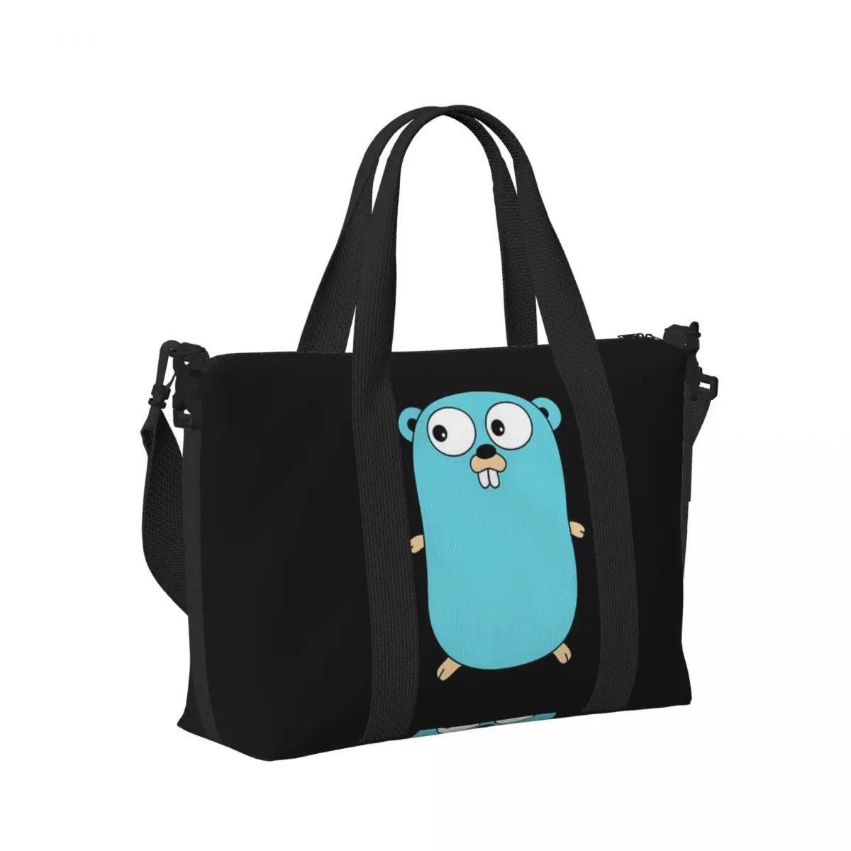 

Go Golang Gopher пляжная дорожная сумка большая вместительная сумка для спортзала спортивная женская дорожная сумка для покупок