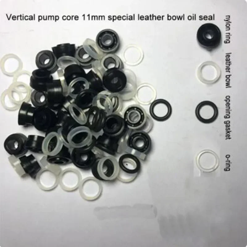 

Vertical Jack Pump Core Oil Seal Gasket Old-fashioned Leather Bowl 11mm Car Repair Tool Accessories Parts 5 pair NEW