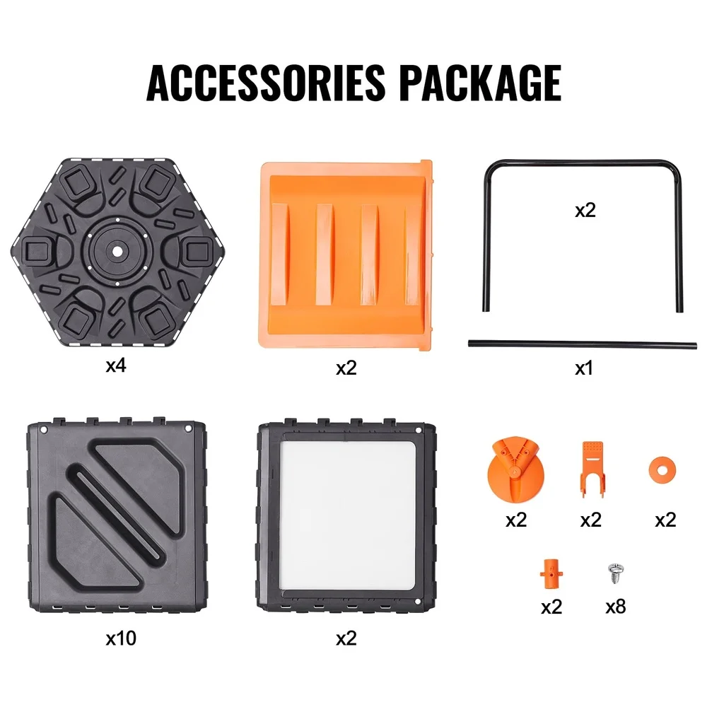 بهلوان سماد مزدوج الغرفة سعة 37 جالونًا، نظام دوار 360 درجة، إطار فولاذي خالٍ من مادة BPA، إعادة تدوير النفايات العضوية الفعالة