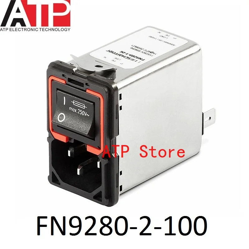 1 Piece FN9280-2-100 AC Power Entry Modules 2A SINGLE STAGE FLTR FLANGE MOUNT