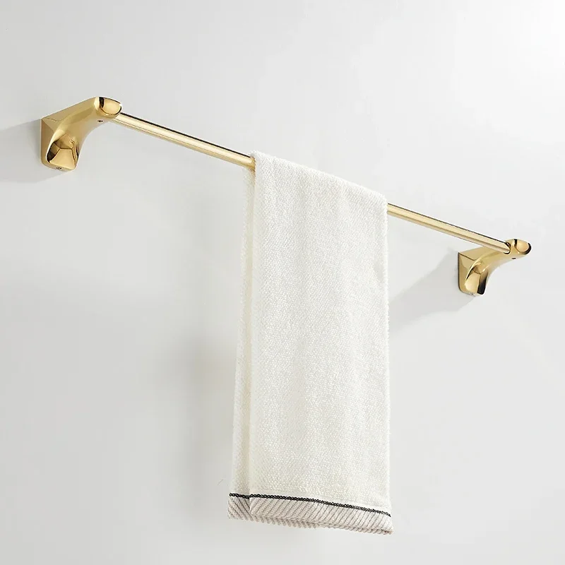 

Вешалка для полотенец, вешалка для полотенец, золотая подвесная подвеска для ванной комнаты без перфорации и удлинения одного стержня