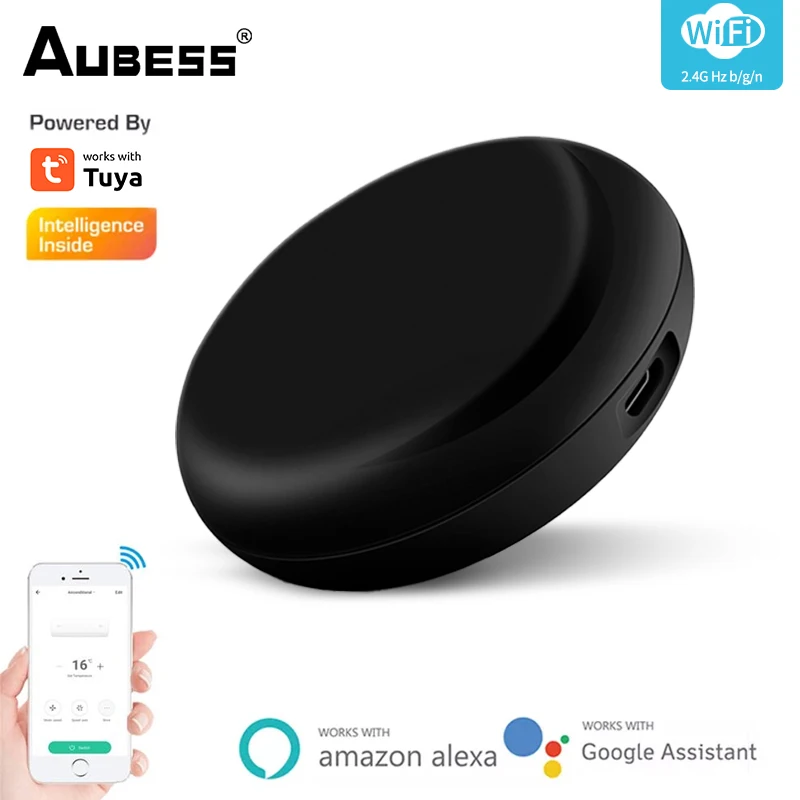 1/2pcs aubess tuya wifi ir rf Bluetooth Smart Fernbedienung für Klimaanlage TV Smart Home Infrarot-Controller für Alexa