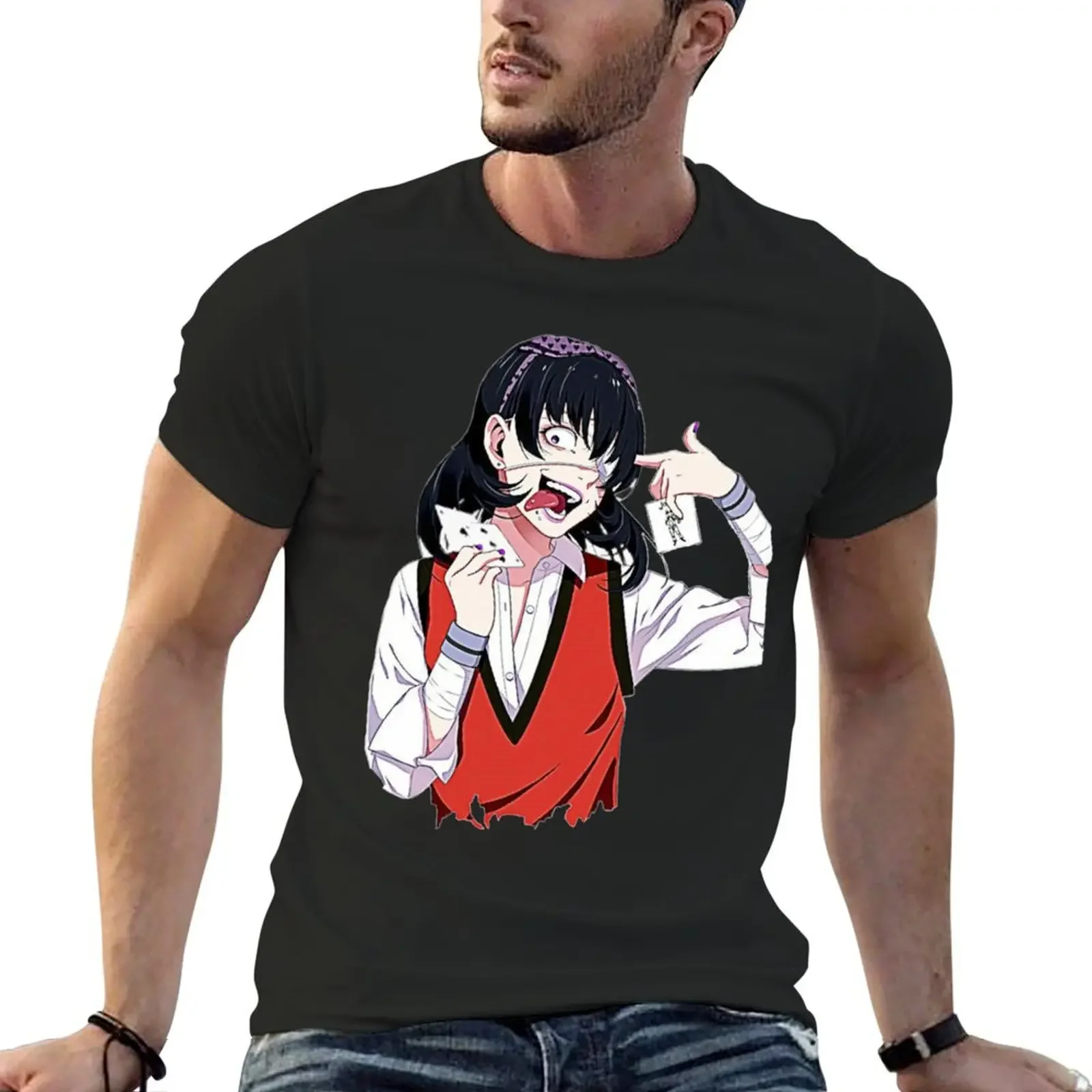 

Igrays midari ikishima t Shirt,kakegurui t Shirt,Anime Japanese T-Shirt blue archive designer shirts mens cotton t shirts