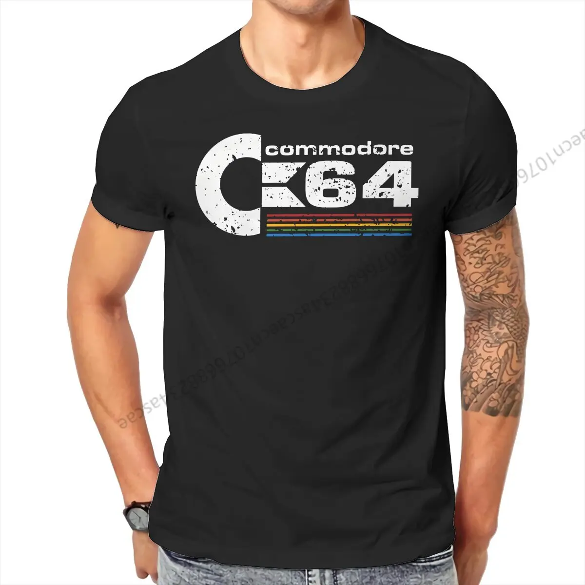 Commodore 64  Computer Tshirt Homme Men's Tees Cotton T Shirt For Men