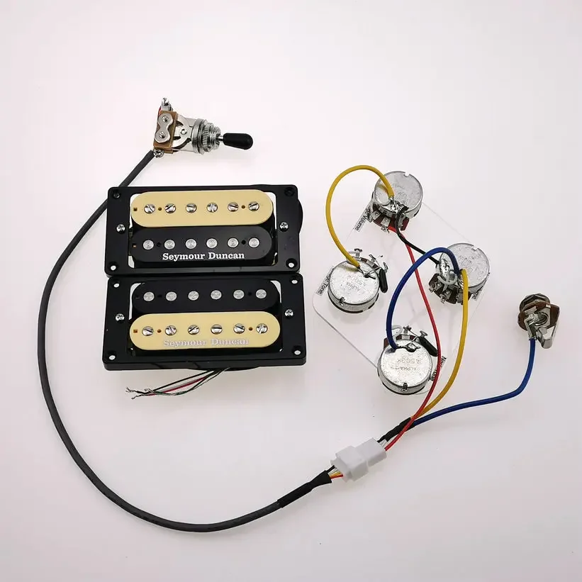 

Electric Guitar Pickups sh1n sh4 Guitar Pickups Humbucker Electric Guitar Pickups Zebra 4C With Wiring Harness